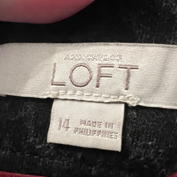 LOFT Black and Gray Animal Print‎ Pencil Skirt size 14 - Picture 3 of 3